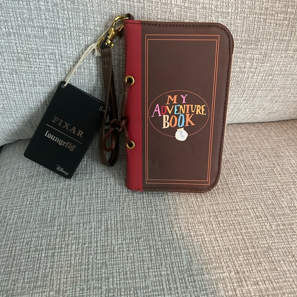Loungefly My Adventure Book Brown and Red Wallet